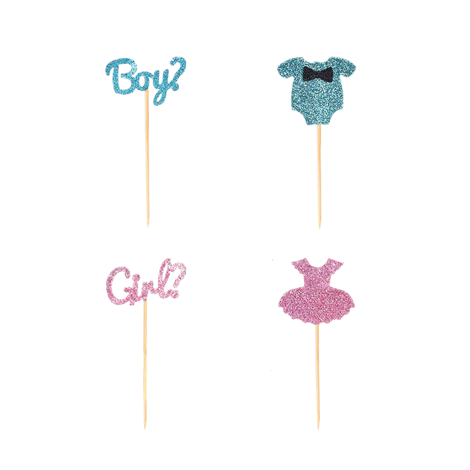 Easter Egg Decoration, Ongmies Blue and Gender Reveal Cake Topper for Baby's Birthday, Sky Blue